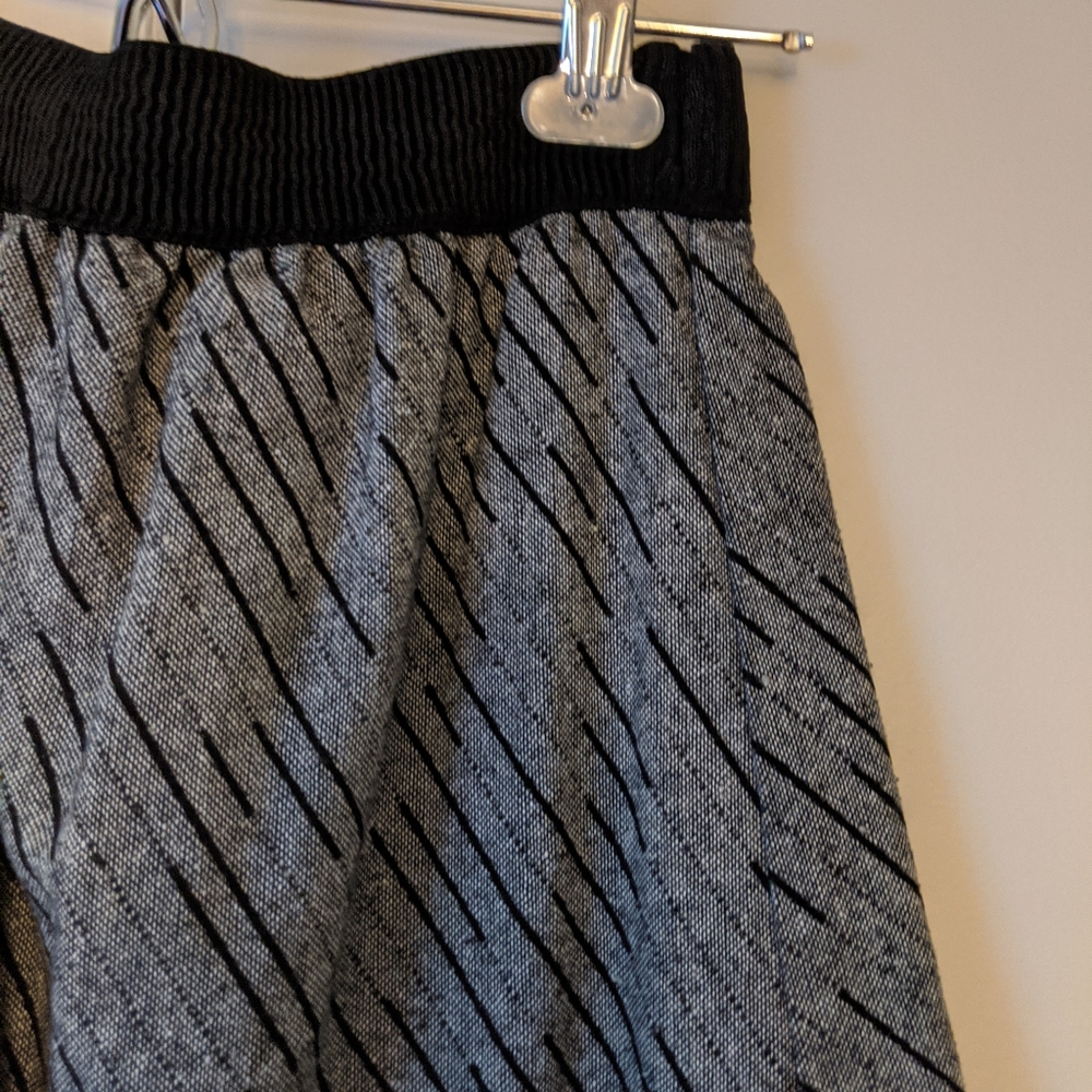 Grey and black skirt